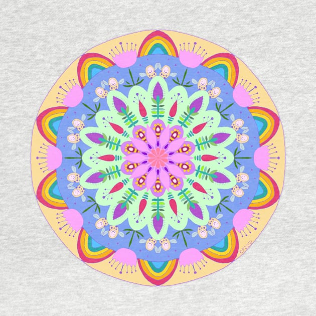 Spring Garden Mandala by HealingHearts17